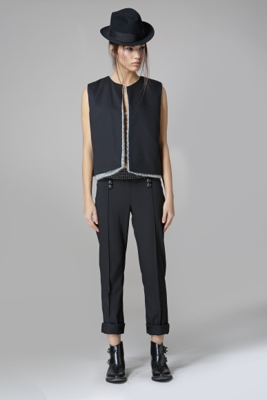 035 GUELL TROUSERS 034 SAGRADA VEST INSIDE OUT